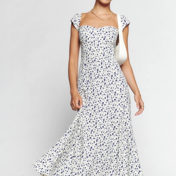 Reformation Bryson Dress Mykonos - Picture 3 of 8